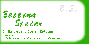 bettina steier business card